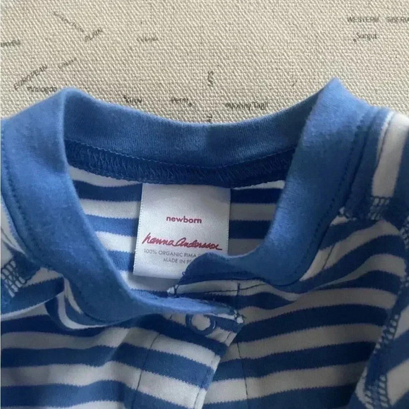 Hanna Andersson Striped Footie NB - Picture 3 of 4